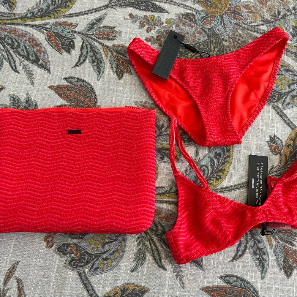 TRIANGL Red Bikini Set